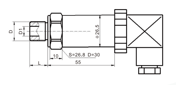 Stainless Steel Pressure Transducer Dimensions