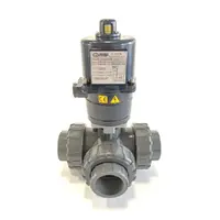 UV Stabalised 3 Way Electric PVC Ball Valve