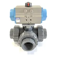 UV Stabalised 3 Way Spring Return PVC Ball Valve