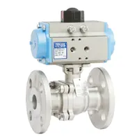 ANSI 300 Stainless Steel Flanged Spring Return Fire Safe Ball Valve