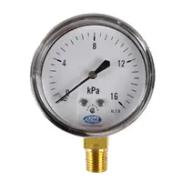 63mm Black Steel Bottom Entry Capsule Pressure Gauge